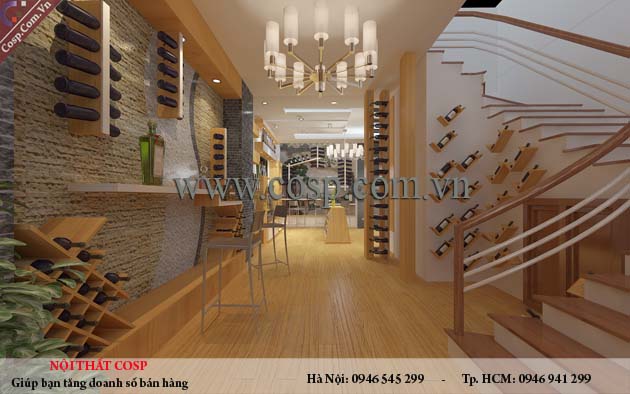 Thiết kế showroom rượu Ninh Bình